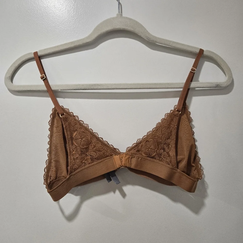 Aerie Rust Orange Lace Bralette - Picture 3 of 4